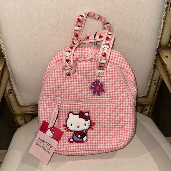 hello kitty gingham backpack vera bradley Vera Bradley | Bags | Nwt Vera Bradley X Hello Kitty Gingham Kids Totepack